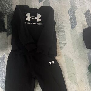 Under Armour Black Outfit with White Logo